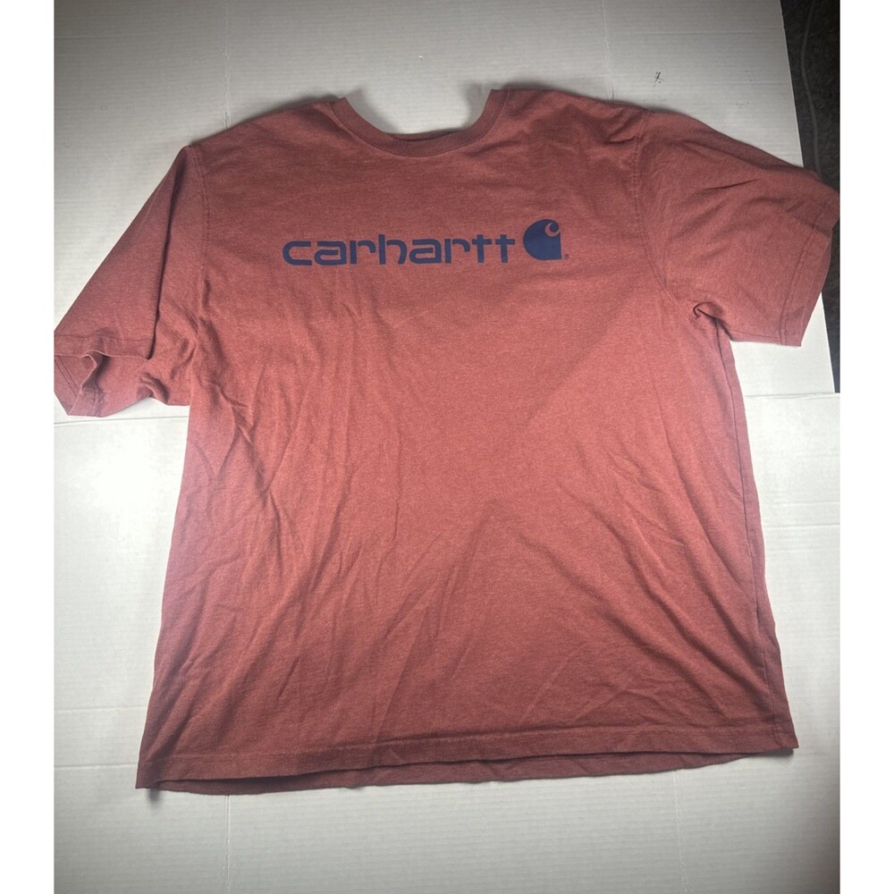 Carhartt Dearborn Loose Fit Heavyweight Logo T-Shirt Men's Size 2XL Red